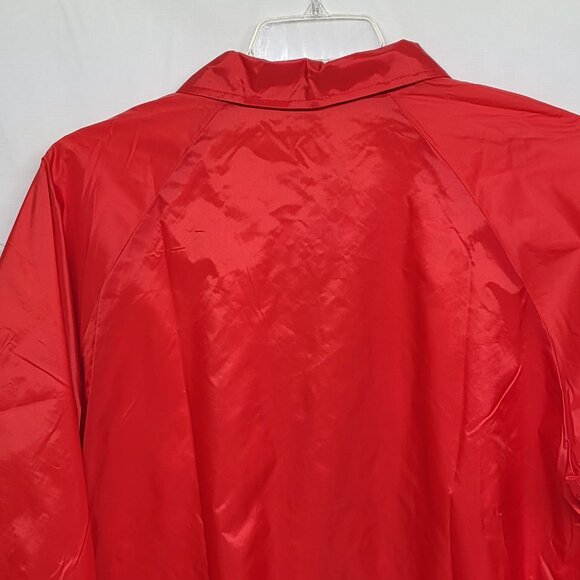 Augusta Sportswear Windbreaker Jacket Mens XL Snap Lined Water Resist Red - Picture 14 of 15